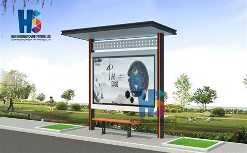 宿遷輝盛設計生產公交候車亭成功發往山西晉